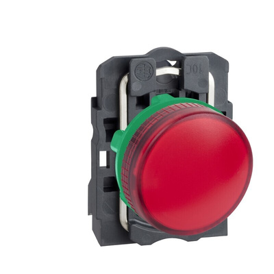 Schneider Electric, Harmony XB5, Panel Mount Red Pilot Light, 22mm Cutout, IP66, IP67, Round, 250V