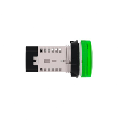 Schneider Electric, Harmony XB7, Panel Mount Green Incandescent Pilot Light, 22mm Cutout, 250V