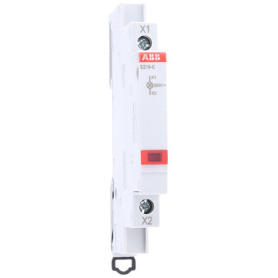 ABB, E219 Red LED Indicator, IP20, 250V ac