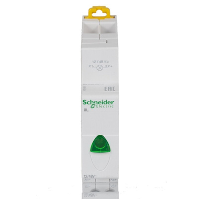 Schneider Electric, iIL, DIN Rail Green LED Indicator, IP2X, 48V ac/dc
