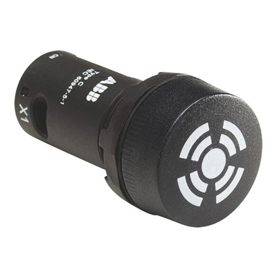 ABB, Compact, Panel Mount Red LED Buzzer, 22mm Cutout, Round, 24V ac/dc
