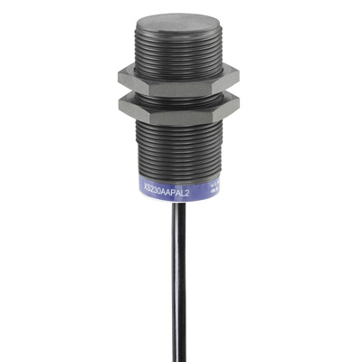 Telemecanique Sensors Inductive Barrel-Style Proximity Sensor, M30 x 1.5, 22 mm Detection, PNP Output, 12 → 48 V