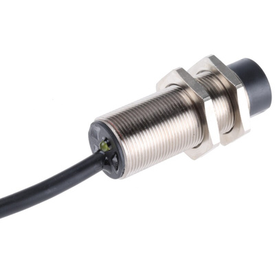 Telemecanique Sensors Inductive Barrel-Style Proximity Sensor, M18 x 1, 8 mm Detection, PNP Output, 12 → 24 V