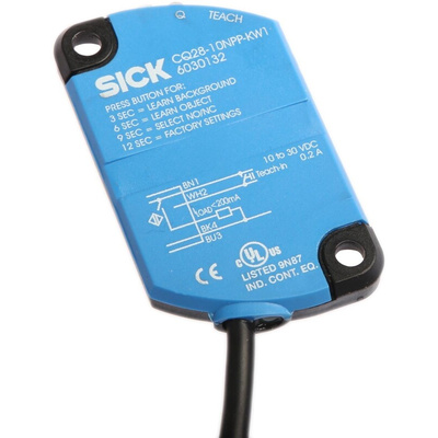 Sick Capacitive Block-Style Proximity Sensor, 10 mm Detection, PNP Output, 10 → 30 V dc, IP68