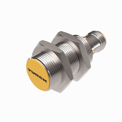 Turck BI8U Series Inductive Barrel-Style Proximity Sensor, M18 x 1, 8 mm Detection, PNP Output, 10 → 30 V dc,