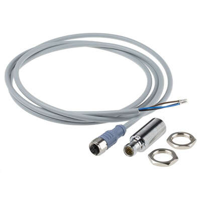 Turck BI8U Series Inductive Barrel-Style Proximity Sensor, M18 x 1, 8 mm Detection, PNP Output, 10 → 30 V dc,