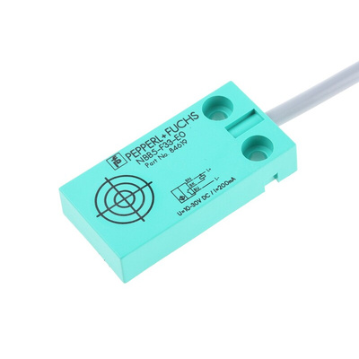 Pepperl + Fuchs Inductive Block-Style Proximity Sensor, 5 mm Detection, NPN Output, 10 → 30 V dc, IP67