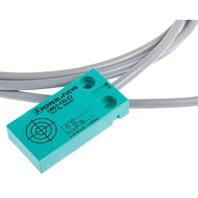 Pepperl + Fuchs Inductive Block-Style Proximity Sensor, 5 mm Detection, PNP Output, 10 → 30 V dc, IP67