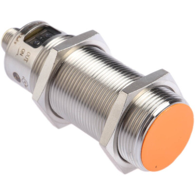 ifm electronic Capacitive Barrel-Style Proximity Sensor, M30 x 1.5, 8 mm Detection, PNP Output, 10 → 36 V dc,