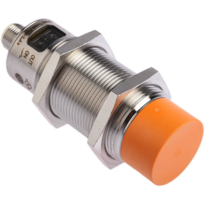 ifm electronic Capacitive Barrel-Style Proximity Sensor, M30 x 1.5, 15 mm Detection, PNP Output, 10 → 36 V dc,