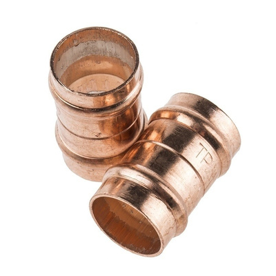 Conex-Banninger Straight Coupler Solder Ring Copper Solder Fitting for 15 x 15mm Pipes