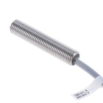 Pepperl + Fuchs Inductive Barrel-Style Proximity Sensor, M8 x 1, 1.5 mm Detection, 5 → 60 V dc, IP67