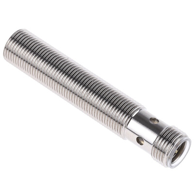 Pepperl + Fuchs Inductive Barrel-Style Proximity Sensor, M12 x 1, 4 mm Detection, PNP Output, 5 → 36 V dc, IP68