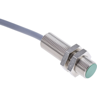 Baumer Inductive Barrel-Style Proximity Sensor, M12 x 1, 4 mm Detection, PNP Output, 10 → 30 V dc, IP67