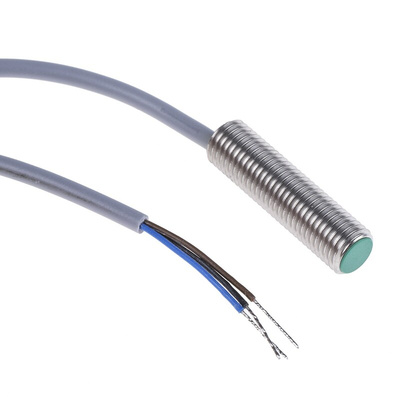 Baumer Inductive Barrel-Style Proximity Sensor, M8 x 1, 2 mm Detection, PNP Output, 10 → 30 V dc, IP67