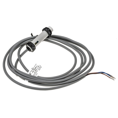 RS PRO Capacitive Barrel-Style Proximity Sensor, M12 x 1, 4 mm Detection, PNP Output, 10 → 30 V dc, IP67
