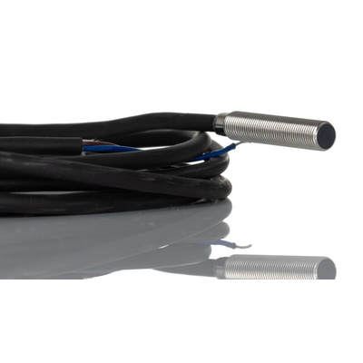 RS PRO Inductive Barrel-Style Proximity Sensor, M5 x 0.5, 1.5 mm Detection, PNP Output, 10 → 30 V dc, IP67