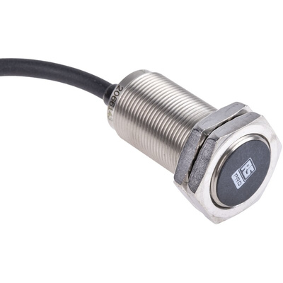 RS PRO Inductive Barrel-Style Proximity Sensor, M18 x 1, 8 mm Detection, PNP Output, 10 → 30 V dc, IP68