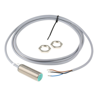 Pepperl + Fuchs Inductive Barrel-Style Proximity Sensor, M18 x 1, 5 mm Detection, NPN Output, 5 → 36 V dc, IP68