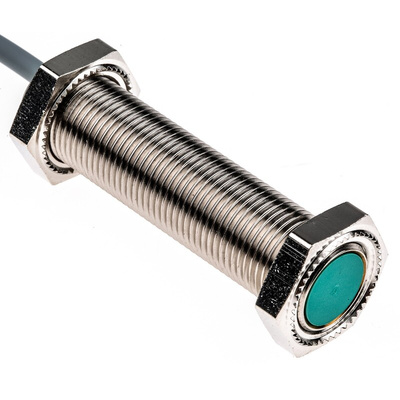 Pepperl + Fuchs Inductive Barrel-Style Proximity Sensor, M12 x 1, 2 mm Detection, PNP Output, 5 → 36 V dc, IP68