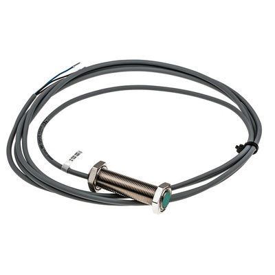 Pepperl + Fuchs Inductive Barrel-Style Proximity Sensor, M12 x 1, 2 mm Detection, PNP Output, 5 → 36 V dc, IP68