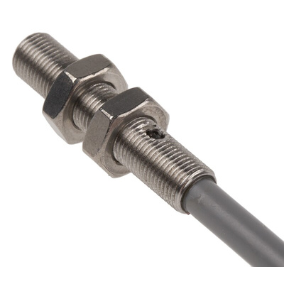 Pepperl + Fuchs Inductive Barrel-Style Proximity Sensor, M5 x 0.5, 0.8 mm Detection, PNP Output, 10 → 30 V dc,