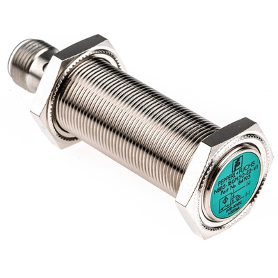 Pepperl + Fuchs Inductive Barrel-Style Proximity Sensor, M18 x 1, 5 mm Detection, PNP Output, 5 → 36 V dc, IP68