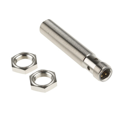Pepperl + Fuchs Inductive Barrel-Style Proximity Sensor, M12 x 1, 2 mm Detection, PNP Output, 5 → 36 V dc, IP68