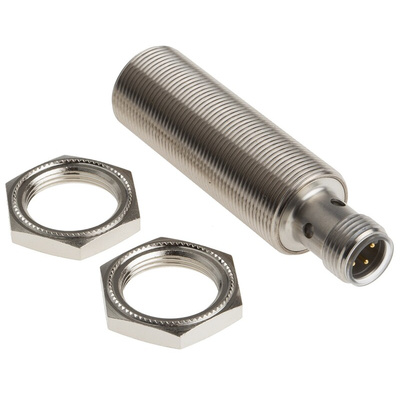 Pepperl + Fuchs Inductive Barrel-Style Proximity Sensor, M18 x 1, 8 mm Detection, PNP Output, 5 → 36 V dc, IP68