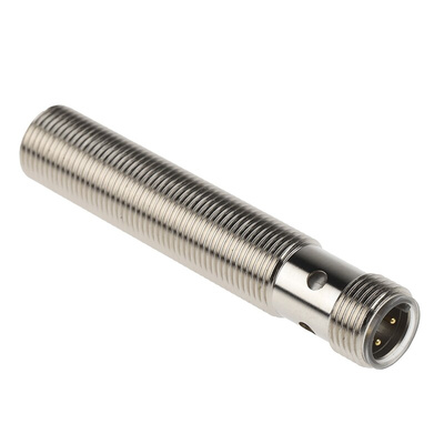 Pepperl + Fuchs Inductive Barrel-Style Proximity Sensor, M12 x 1, 4 mm Detection, PNP Output, 5 → 36 V dc, IP68
