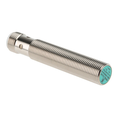 Pepperl + Fuchs Inductive Barrel-Style Proximity Sensor, M12 x 1, 4 mm Detection, NPN Output, 5 → 36 V dc, IP68