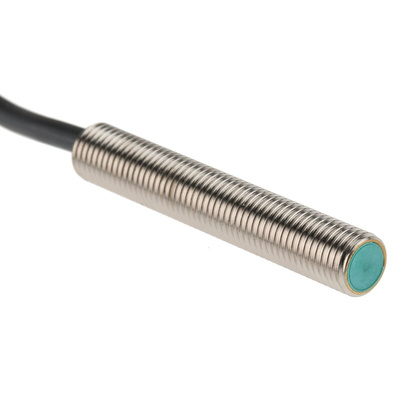 Pepperl + Fuchs Inductive Barrel-Style Proximity Sensor, M8 x 1, 2 mm Detection, NPN Output, 10 → 30 V dc, IP67