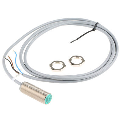 Pepperl + Fuchs Inductive Barrel-Style Proximity Sensor, M18 x 1, 8 mm Detection, PNP Output, 5 → 36 V dc, IP68