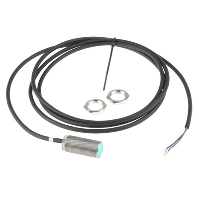 Pepperl + Fuchs Inductive Barrel-Style Proximity Sensor, M18 x 1, 5 mm Detection, 5 → 60 V dc, IP67