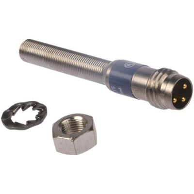 Telemecanique Sensors XS1 Series Inductive Barrel-Style Proximity Sensor, M5 x 0.5, 0.8 mm Detection, PNP Output, 5