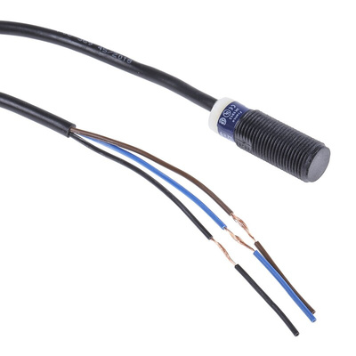 Telemecanique Sensors Inductive Barrel-Style Proximity Sensor, M12 x 1, 4 mm Detection, PNP Output, 10 → 36 V