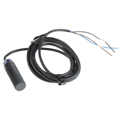 Telemecanique Sensors Inductive Barrel-Style Proximity Sensor, M18 x 1, 8 mm Detection, PNP Output, 12 → 48 V