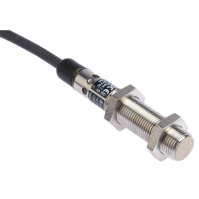 Pepperl + Fuchs Capacitive Barrel-Style Proximity Sensor, M12 x 1, 4 mm Detection, PNP Output, 10 → 36 V dc, IP65