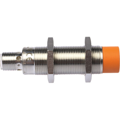 ifm electronic Inductive Barrel-Style Proximity Sensor, M18 x 1, 12 mm Detection, PNP & NPN Output, 10 → 36 V