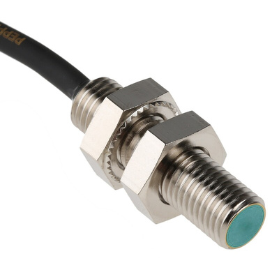 Pepperl + Fuchs Inductive Barrel-Style Proximity Sensor, M8 x 1, 2 mm Detection, PNP Output, 10 → 30 V dc, IP67