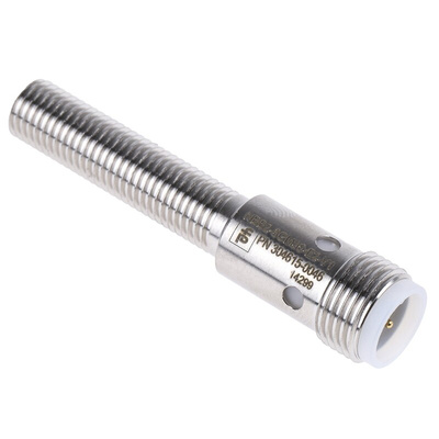 Pepperl + Fuchs Inductive Barrel-Style Proximity Sensor, M8 x 1, 2 mm Detection, PNP Output, 10 → 30 V dc, IP67