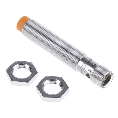 ifm electronic Inductive Barrel-Style Proximity Sensor, M12 x 1, 7 mm Detection, PNP & NPN Output, 10 → 30 V dc,