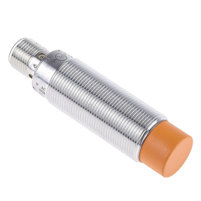 ifm electronic Inductive Barrel-Style Proximity Sensor, M18 x 1, 12 mm Detection, PNP & NPN Output, 10 → 30 V