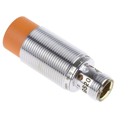 ifm electronic Inductive Barrel-Style Proximity Sensor, M18 x 1, 12 mm Detection, PNP Output, 10 → 36 V dc, IP67