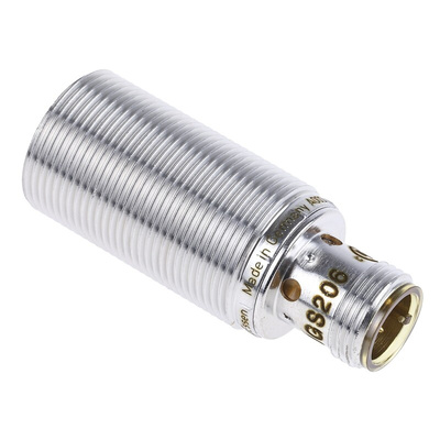 ifm electronic Inductive Barrel-Style Proximity Sensor, M18 x 1, 8 mm Detection, PNP Output, 10 → 36 V dc, IP67