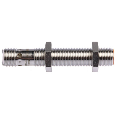 ifm electronic Inductive Barrel-Style Proximity Sensor, M12 x 1, 4 mm Detection, PNP & NPN Output, 10 → 30 V dc,