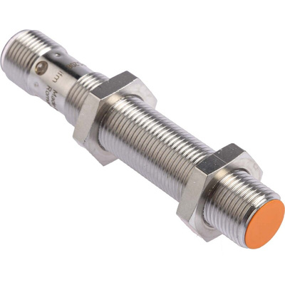 ifm electronic Inductive Barrel-Style Proximity Sensor, M12 x 1, 4 mm Detection, PNP & NPN Output, 10 → 30 V dc,