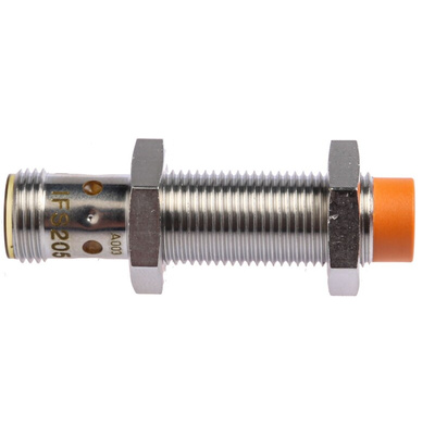 ifm electronic Inductive Barrel-Style Proximity Sensor, M12 x 1, 7 mm Detection, PNP Output, 10 → 36 V dc, IP67