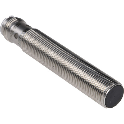 BALLUFF Inductive Barrel-Style Proximity Sensor, M12 x 1, 2 mm Detection, PNP Output, 10 → 30 V dc, IP68