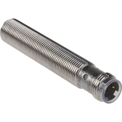 BALLUFF Inductive Barrel-Style Proximity Sensor, M12 x 1, 2 mm Detection, PNP Output, 10 → 30 V dc, IP68